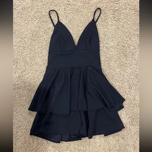 Missguided Black Ruffle Romper